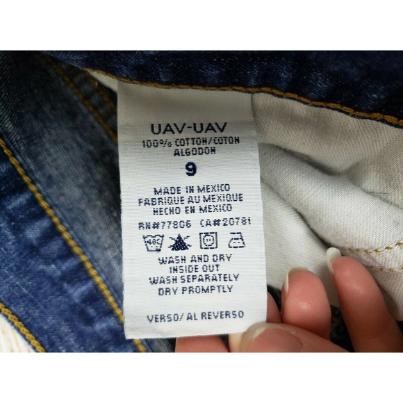 Tommy Jeans Size 9 Kelly Denim Shorts 100% Cotton Med Authentic Wash Juniors Y2K - Picture 5 of 9